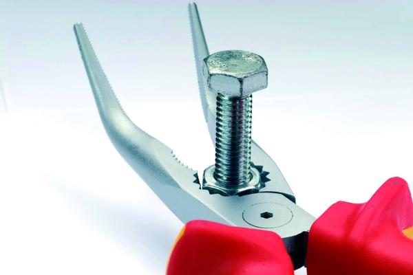 NWS VDE Radiozange gebogen 205mm 3K